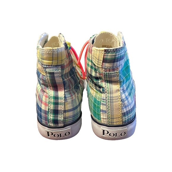 Rare Polo By Ralph Lauren Brisbane Multicolor Sneakers 6 Men’s 8 Women’s - Picture 8 of 15